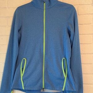Nike Blue Jacket with Green Accents